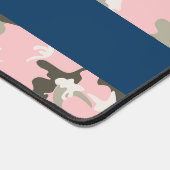 Roze en Groene Camouflage Jouw naam Personaliseren Bureaumat (Hoek)