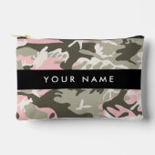 Roze en Groene Camouflage Jouw naam Personaliseren Etui (Voorkant)