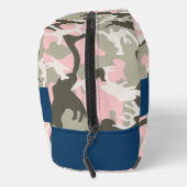 Roze en Groene Camouflage Jouw naam Personaliseren Toilettasje (Rechts)