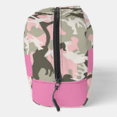 Roze en Groene Camouflage Jouw naam Personaliseren Toilettasje (Rechts)