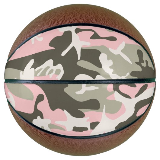 Roze en groene camouflage, leger, leger basketbal (Voorkant)