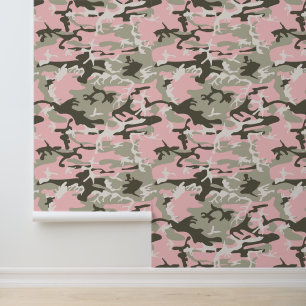 Roze en groene camouflage, leger, leger behang