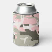 Roze en groene camouflage, leger, leger blikjeskoeler (Blikje Achterkant)