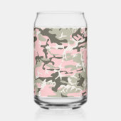 Roze en groene camouflage, leger, leger blikvorm glas (Links)