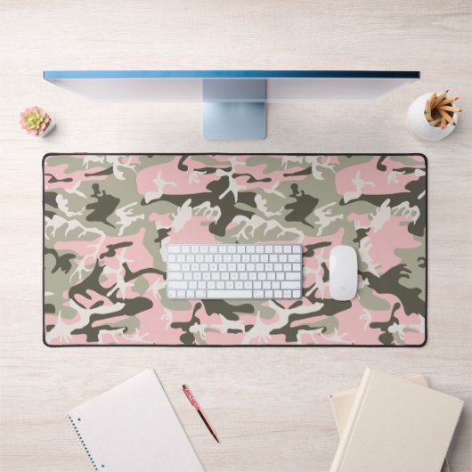 Roze en groene camouflage, leger, leger bureaumat (Kantoor 1)