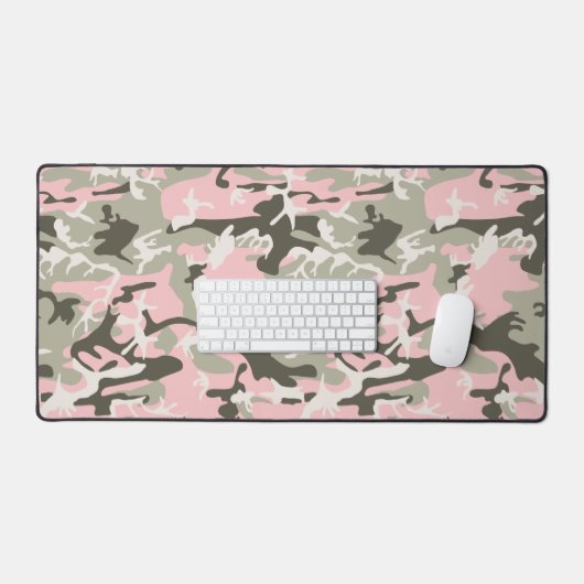 Roze en groene camouflage, leger, leger bureaumat (Keyboard & Muis)