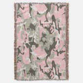 Roze en groene camouflage, leger, leger deken (Voorkant Verticaal)