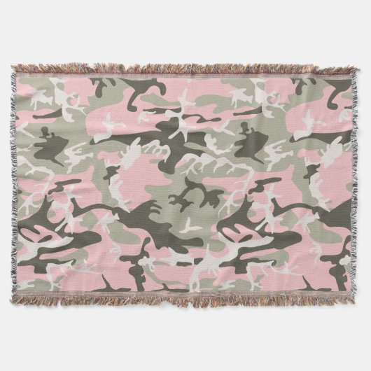 Roze en groene camouflage, leger, leger deken (Voorkant)