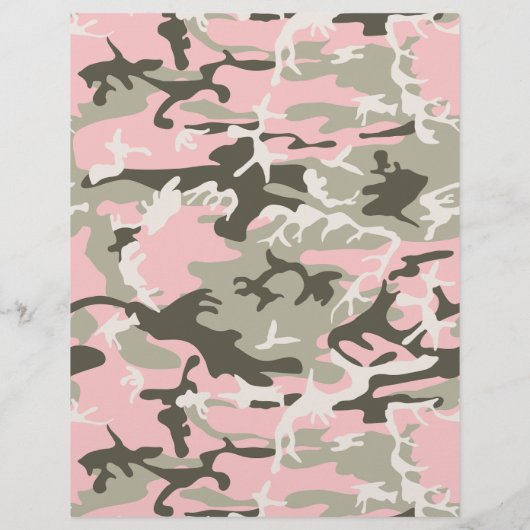 Roze en groene camouflage, leger, leger flyer (Achterkant)