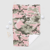 Roze en groene camouflage, leger, leger golfhanddoek (Insitu)