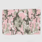Roze en groene camouflage, leger, leger golfhanddoek (Horizontaal)