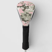 Roze en groene camouflage, leger, leger golfheadcover (Voorkant)