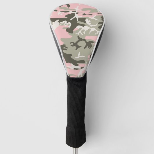 Roze en groene camouflage, leger, leger golfheadcover (Voorkant)