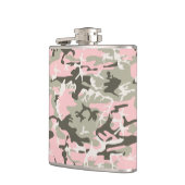 Roze en groene camouflage, leger, leger heupfles (Links)