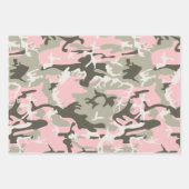 Roze en groene camouflage, leger, leger inpakpapier vel (Voorkant 2)