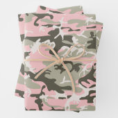 Roze en groene camouflage, leger, leger inpakpapier vel (In situ)