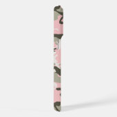 Roze en groene camouflage, leger, leger iPhone hoesje (Rechterkant)