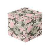 Roze en groene camouflage, leger, leger kubus (Achter hoekig)