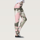 Roze en groene camouflage, leger, leger leggings (Rechts)