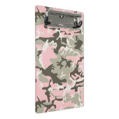 Roze en groene camouflage, leger, leger mini klembord (Schuin)