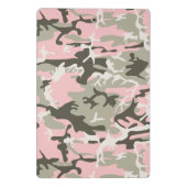Roze en groene camouflage, leger, leger mini klembord (Achterkant)
