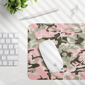 Roze en groene camouflage, leger, leger muismat