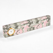Roze en groene camouflage, leger, leger naambordje