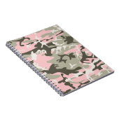 Roze en groene camouflage, leger, leger notitieboek (Rechterzijde)