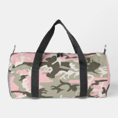 Roze en groene camouflage, leger, leger plunjezak (Achterkant)