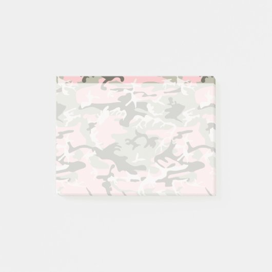 Roze en groene camouflage, leger, leger post-it® notes (Voorkant)