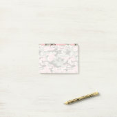 Roze en groene camouflage, leger, leger post-it® notes (Op bureau)