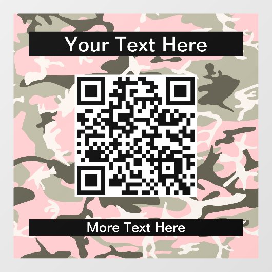 Roze en groene camouflage, leger, leger raamsticker (Vel)