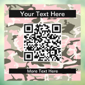 Roze en groene camouflage, leger, leger raamsticker (Vel 3)