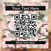 Roze en groene camouflage, leger, leger raamsticker (Vel 2)