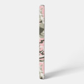 Roze en groene camouflage, leger, leger samsung galaxy hoesje (Linkerkant)