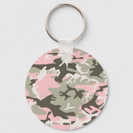Roze en groene camouflage, leger, leger sleutelhanger (Voorkant)
