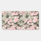 Roze en groene camouflage, leger, leger spandoek (Horizontaal)
