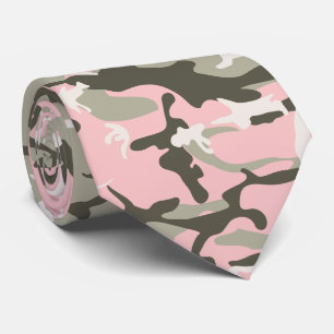 Roze en groene camouflage, leger, leger stropdas