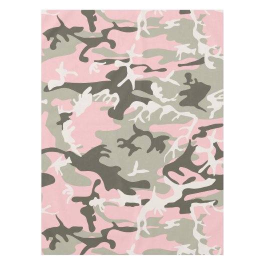 Roze en groene camouflage, leger, leger tafelkleed (Voorkant)