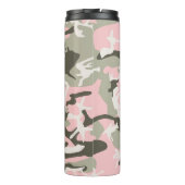 Roze en groene camouflage, leger, leger thermosbeker (Achterkant)