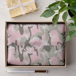 Roze en groene camouflage, leger, leger tissuepapier