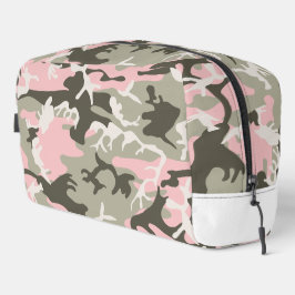 Roze en groene camouflage, leger, leger toilettasje