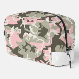Roze en groene camouflage, leger, leger toilettasje