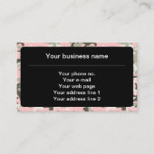 Roze en groene camouflage, leger, leger visitekaartje (Voorkant)