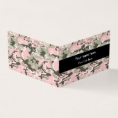Roze en groene camouflage, leger, leger visitekaartje (Buitenkant)