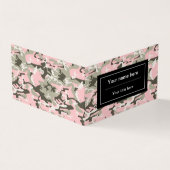 Roze en groene camouflage, leger, leger visitekaartje (Buitenkant)