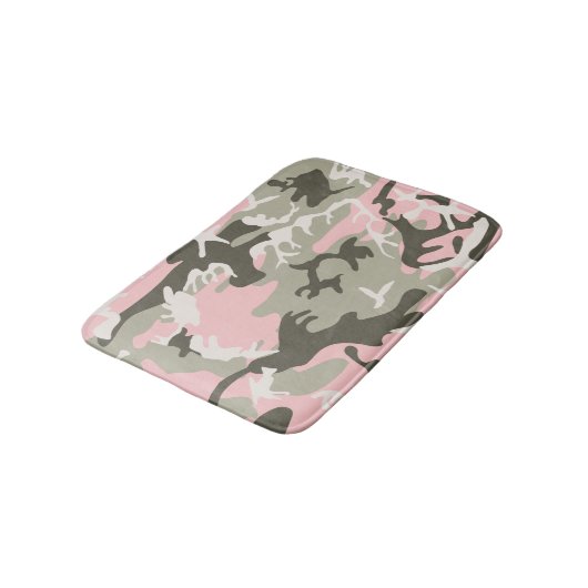 Roze en groene camouflage, militair, leger badmat (Gekanteld)