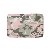 Roze en groene camouflage, militair, leger badmat (Voorkant)