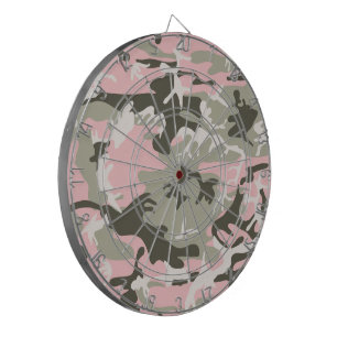 Roze en groene camouflage, militair, leger dartbord