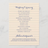 Roze en groene chemie huwelijksprogramma's programmakaart (Achterkant)